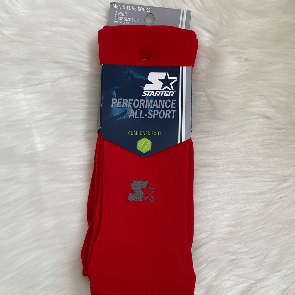 Starter Men’s performance tube socks, size 6-12